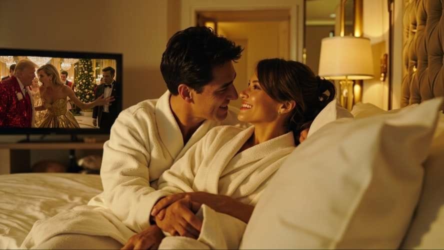 Melania and Justin In Love