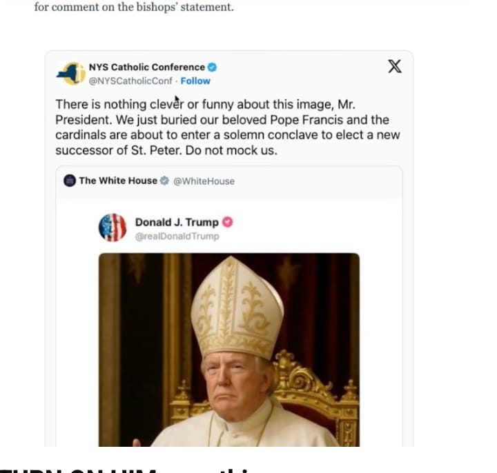 Trump as Pope, Or AntiChrist