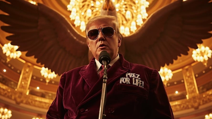 Trump in Prez for Life Robe